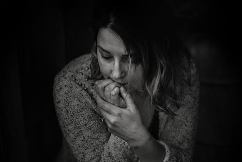 A girl sitting