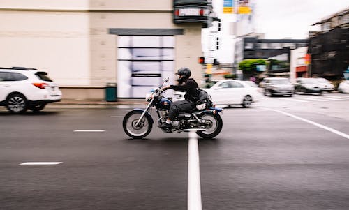 A speeding bike