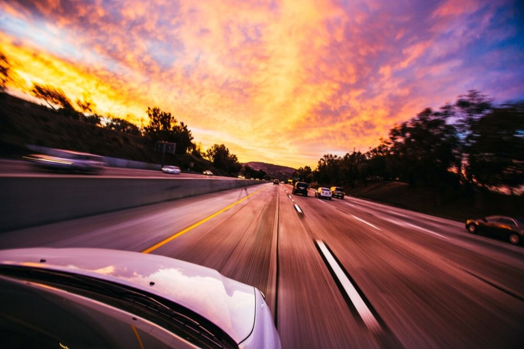 A car on the road