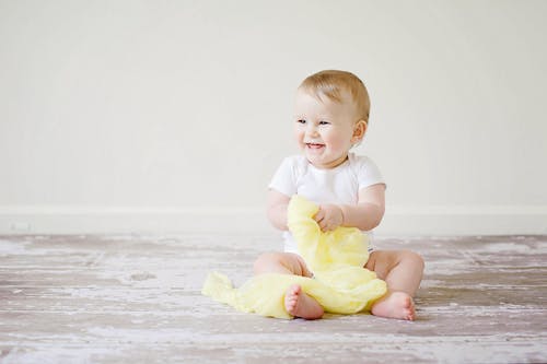 A happy toddler