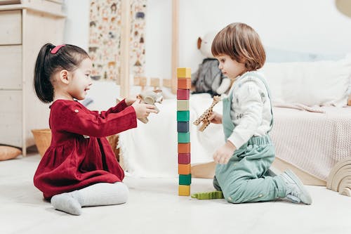 Two kids playing
