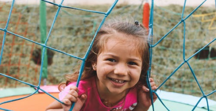 A child smiling