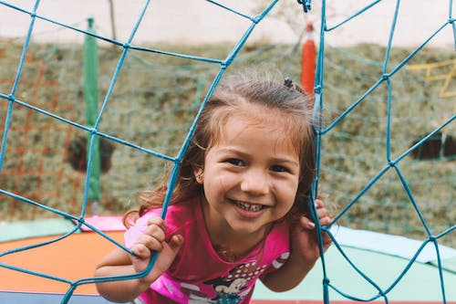 A child smiling